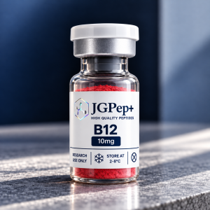 JGPep+ B12 10mg red powder research vial